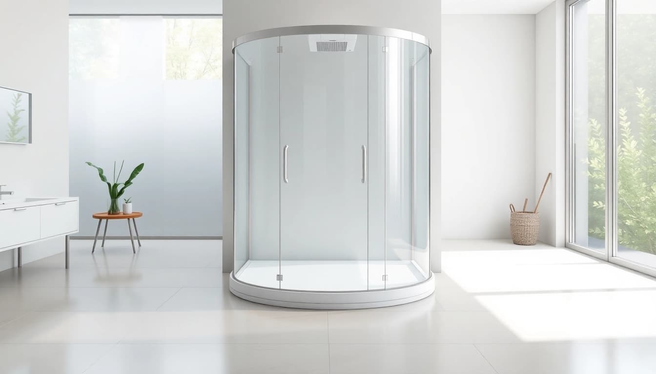 Erleben Sie die elegante sonni Duschkabine in einem stilvollen Badezimmer mit modernem Design.