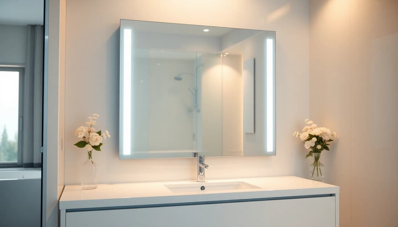 Transform your space with an elegant led mirror that reflects modern design and sophistication.
