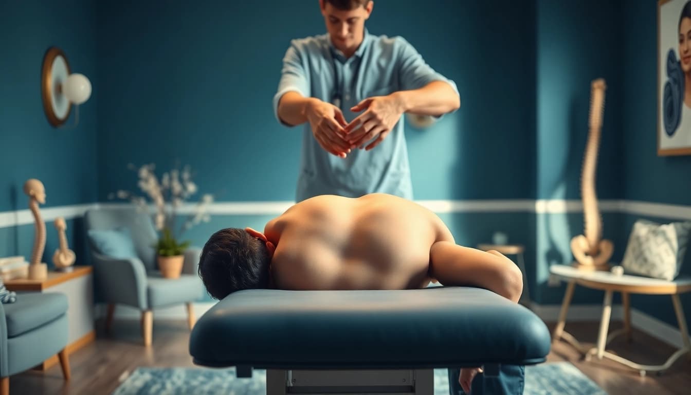 Understanding back pain causes through a professional chiropractic adjustment in a serene environment.
