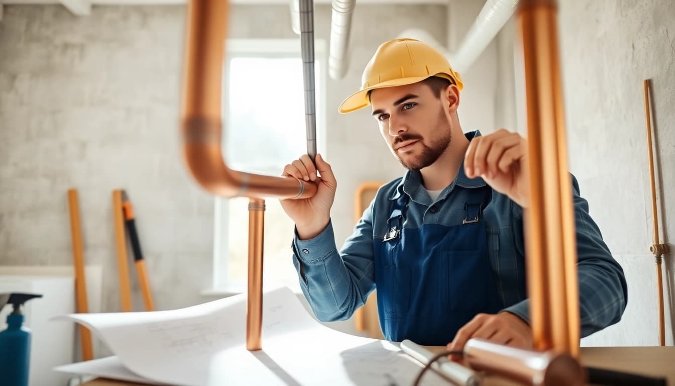 Plumber providing whole house repiping services St Petersburg FL with modern tools.