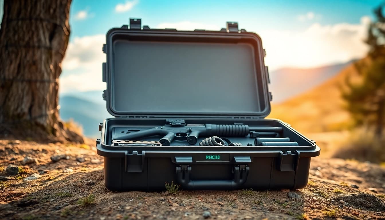 Shop for the robust pelican gun case for sale, showcasing durability and protection for firearms.