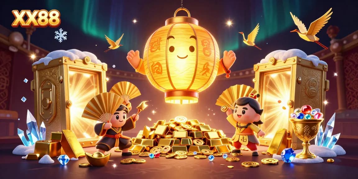 Experience an engaging atmosphere at XX88 casino with dynamic characters and rich treasures