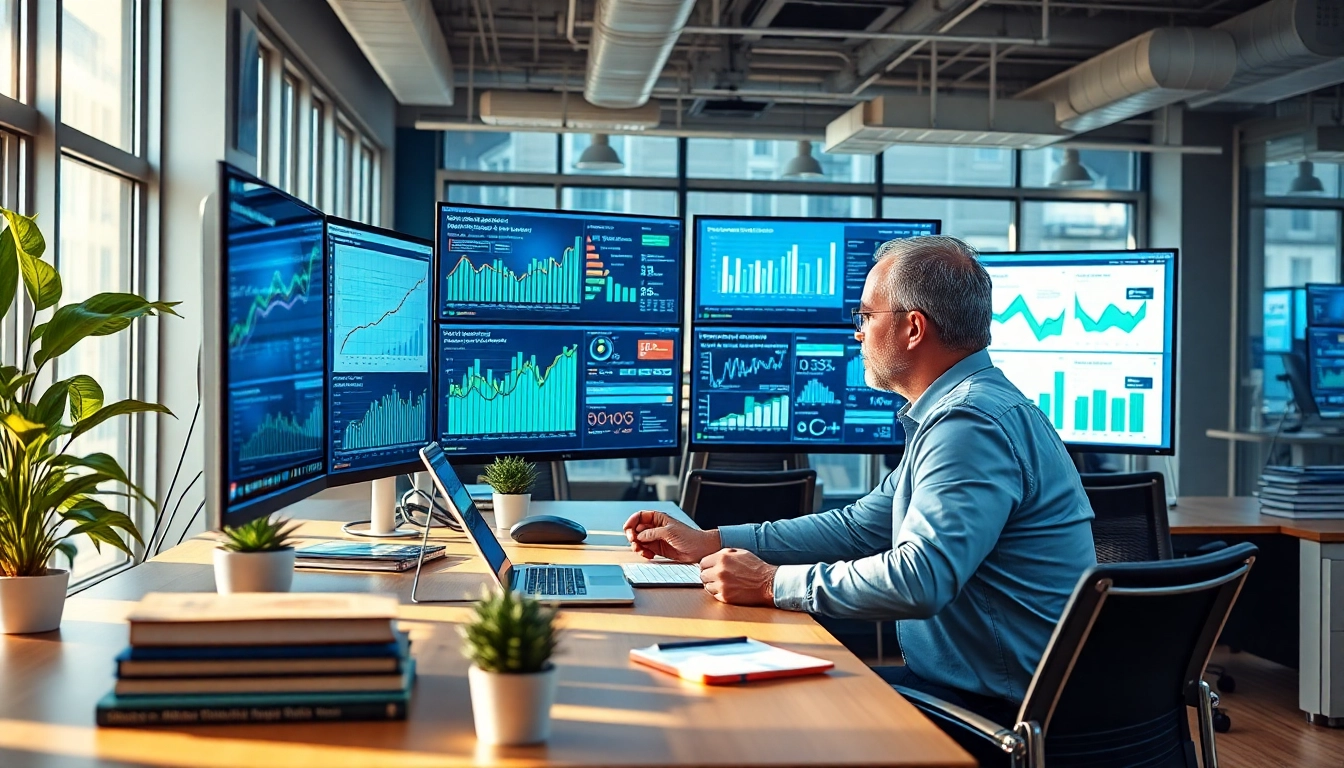 Engaging visual of social media marketing strategy session in a contemporary office space.