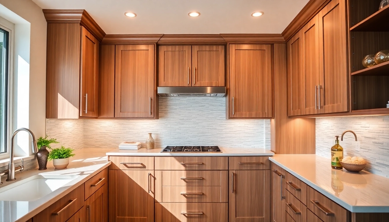 Cabinet Refacing Largo FL showcasing modern kitchen cabinetry with elegant finishes.
