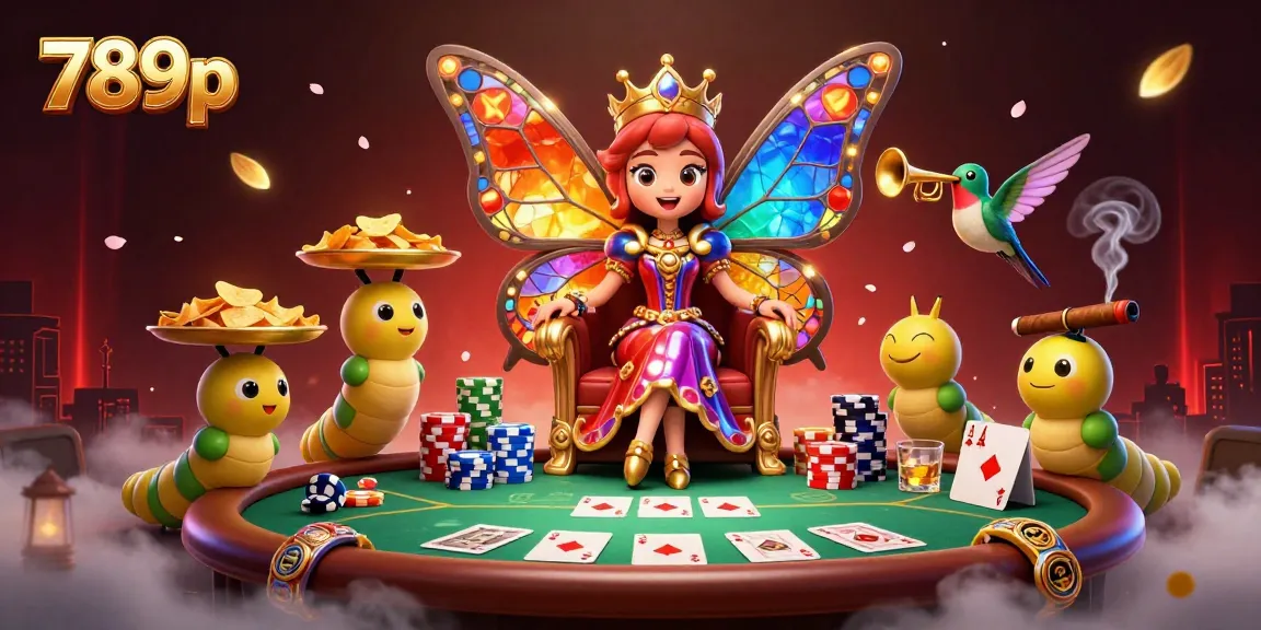 Engage with 789p casino action in this vibrant, detailed illustration of poker excitement.