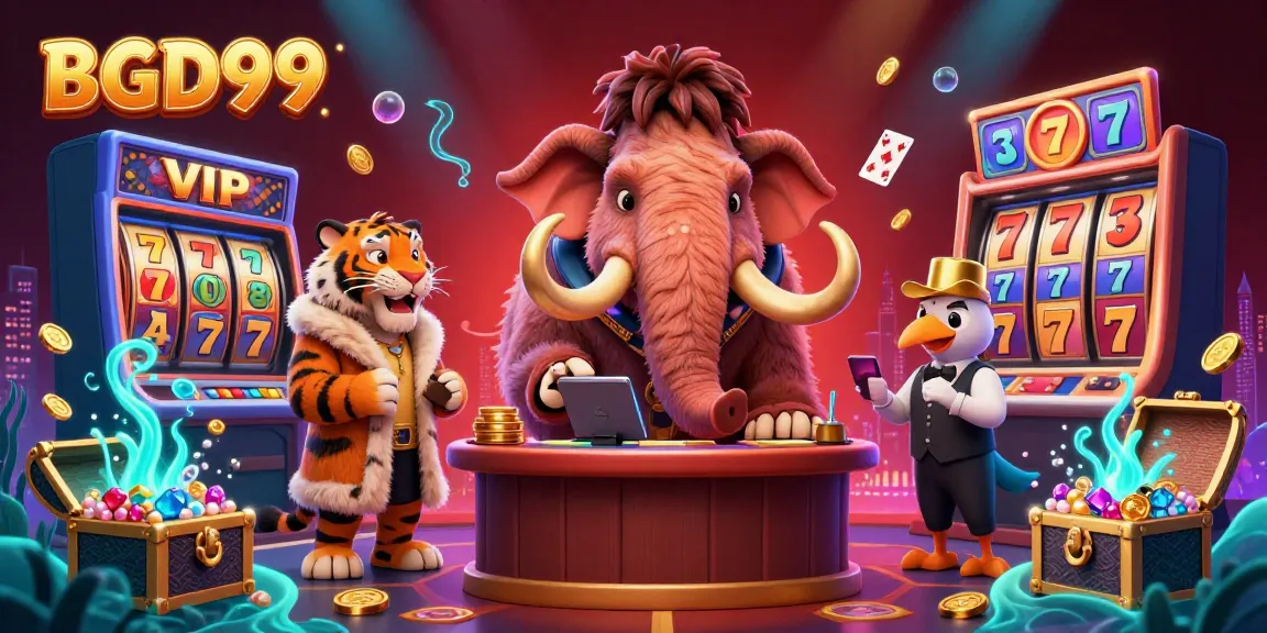 Experience BGD99 casino action with vibrant characters and engaging gaming elements in a dynamic 3D scene.