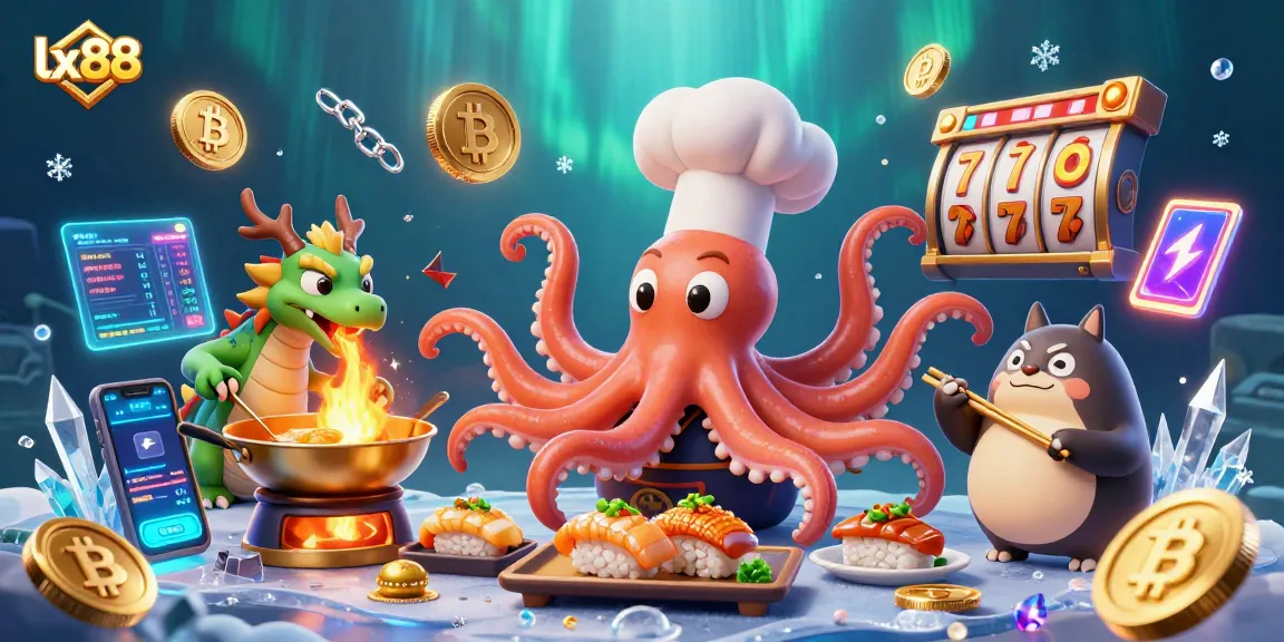 Experience thrilling gaming at lx88 with vibrant characters in an underwater casino world.