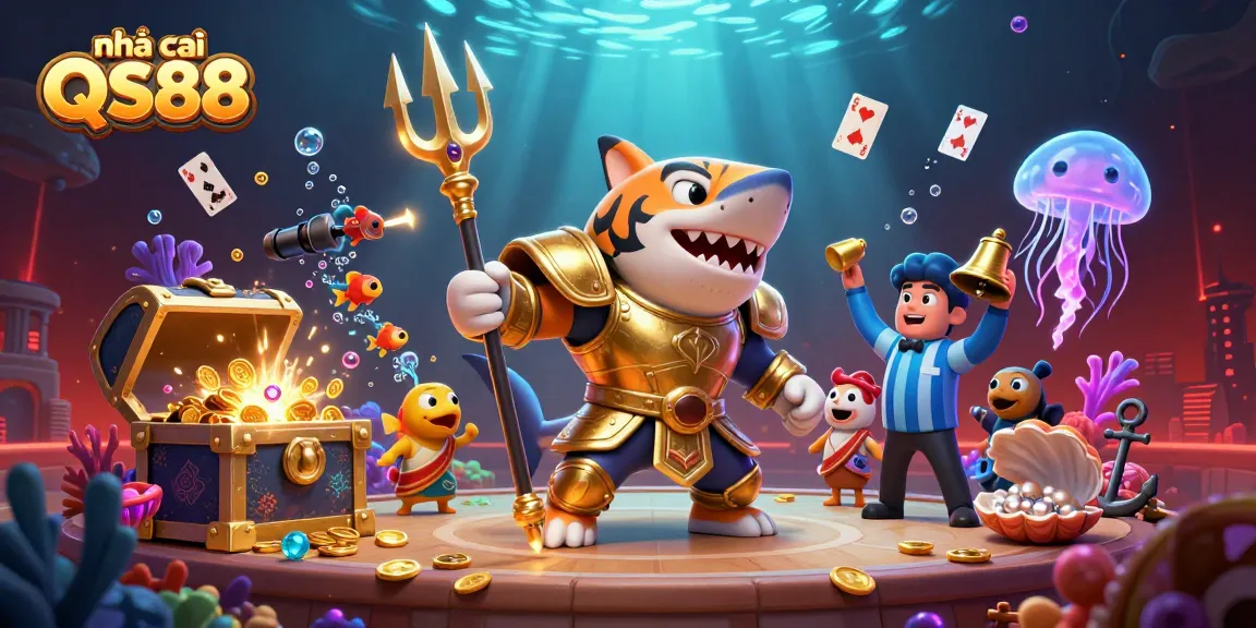 Engage with exciting games at nhà cái QS88 featuring thrilling underwater action and vibrant casino elements.