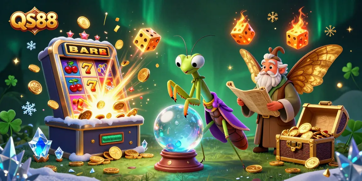 Join the excitement at QS88 with vibrant casino elements and engaging characters in a mystical setting.