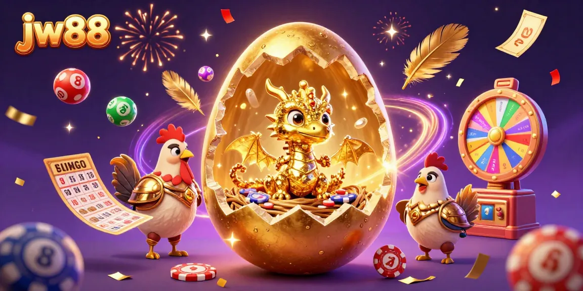 Experience thrilling wins at jw88 with vibrant lottery elements and a golden dragon theme.
