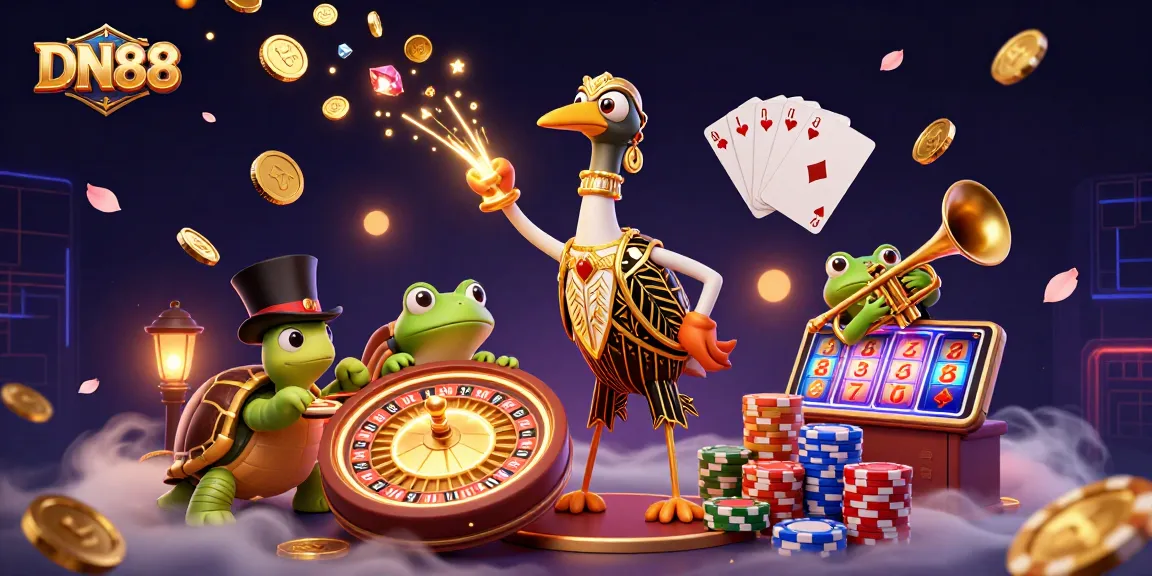 Experience thrilling gameplay at DN88 with exciting characters and vibrant casino elements.