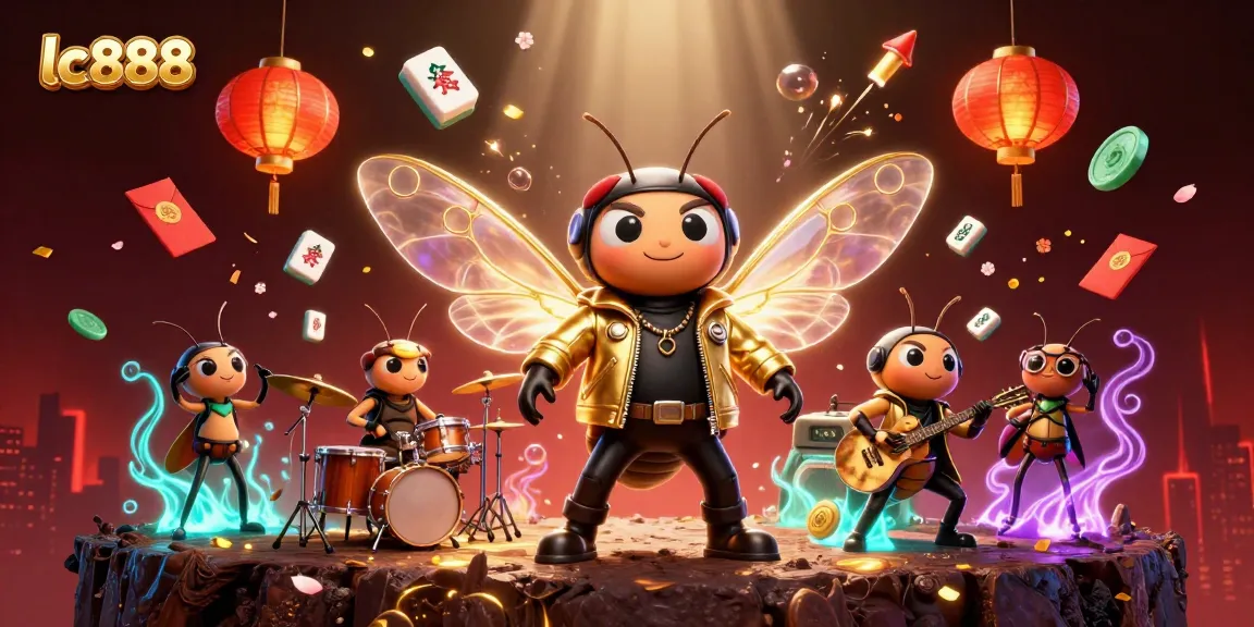 Experience thrilling gameplay at lc888 with a vibrant casino scene featuring animated characters and rich decorations.