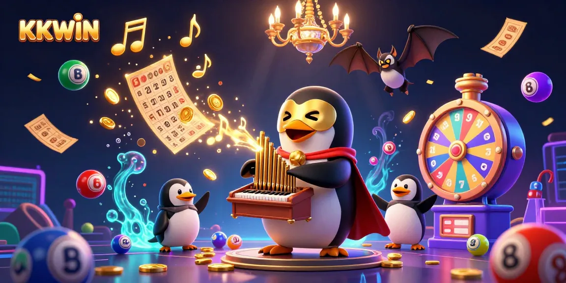 KKWIN delivers thrilling lottery excitement with vibrant lottery balls and golden prizes in a captivating 3D scene.